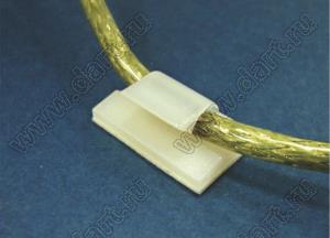 WCL-12(3M) зажим кабеля на самоклеящейся площадке; 12,0х12,0мм; нейлон-66 (UL); натуральный