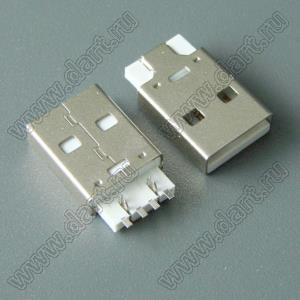 US01-589 вилка USB2.0 на плату SMD тип A