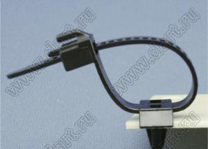 STC-115(B) стяжка кабельная с защелкой в панель; L=115,3мм; нейлон-66 (UL); черный