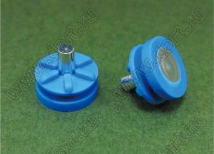 TGM-58 амортизатор со штифтом для жесткого диска; термопластичный эластомер / оцинкованная сталь; синий