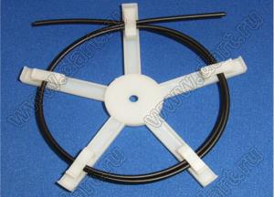 FSB-2 держатель оптоволоконного кабеля, крепеж винтом М4; нейлон-66 (UL); натуральный