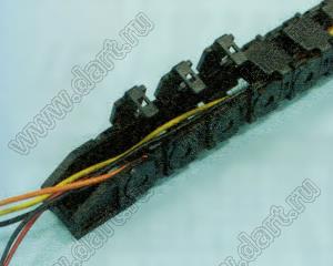 GULY-3FG-XXF канал кабельный сборный; нейлон-66 (UL); черный