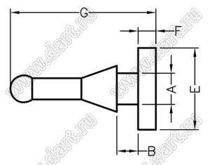 BUB-124 крепежный пистон-амортизатор для вентилятора