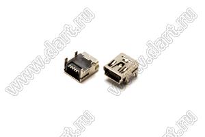 US01-533 розетка мини USB2.0 для поверхностного (SMD) монтажа, 5 конт.