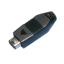 5075MA-04-A вилка мини USB2.0 на кабель, тип A, 4 конт., с зажимом для пайки