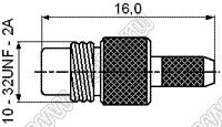 JC3.650.734 (SMC-C-ZJ1.5) разъем ВЧ для гибкого кабеля