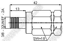 JC3.660.353 (F-75K-3) разъем ВЧ для гибкого кабеля