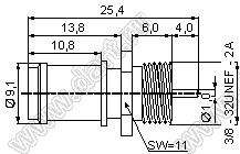 JC3.660.275 (GWT-75KY) разъем высокочастотный специальный
