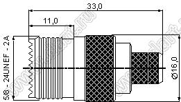 JC3.660.104 (UHF-C-K5) разъем ВЧ для гибкого кабеля