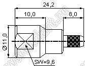 JC3.650.052 (FME-C-J3) разъем ВЧ 50 Ом для гибкого кабеля