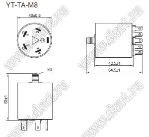 YT16TA-M8 фильтр сетевой помехоподавляющий
