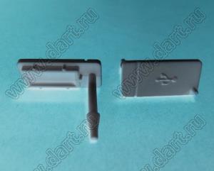 CJCV-2B заглушка разъема USB-A; термопластичный эластомер; черный; A=12,0мм