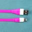 BL-I7R USB/AM-IPHONE5/6/7/8-1B кабель переходник USB - IPHONE-5/6/7/8 розовый; L=1м