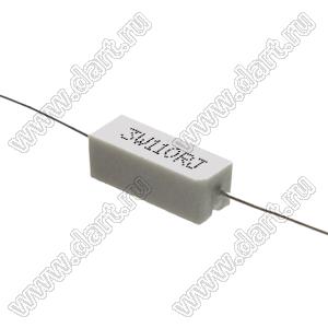 SQP 3W 110R J (5%) резистор керамический; 3Вт; 110(Ом); 5%