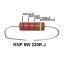 KNP 5W 220R J резистор проволочный; 5 Вт; 220(Ом); 5%