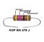 KNP 5W 47R J резистор проволочный; 5 Вт; 47(Ом); 5%