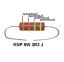 KNP 5W 3R3 J резистор проволочный; 5 Вт; 3,3(Ом); 5%
