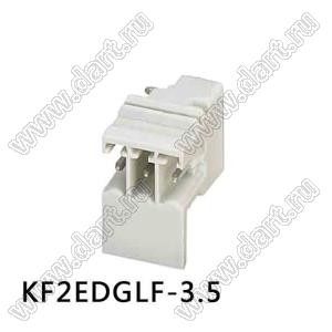 KF2EDGLF-3.5-04P-11 вилка однорядная на плату; шаг=3,5мм; I max=8/7А (UL/ICT); U=300/250В (UL/ICT); 4-конт.