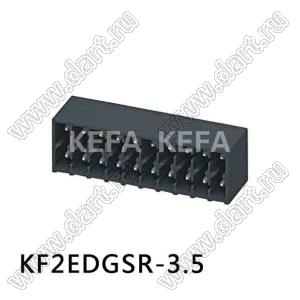 KF2EDGSR-3.5-04P-14 вилка угловая двухрядная на плату; шаг=3,5мм; I max=8/7А (UL/ICT); U=300/250В (UL/ICT); 2*02-конт.