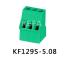 KF129S-5.08-02P-14 клеммник винтовой, однорядный, прямой; шаг=5.08мм; I max=20/24А (стандарт UL/ICE); U=300/250В (стандарт UL/ICE); 2-конт.