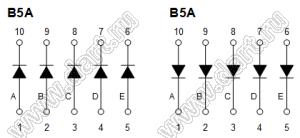BR-B5A шкала светодиодная 5 сегментов