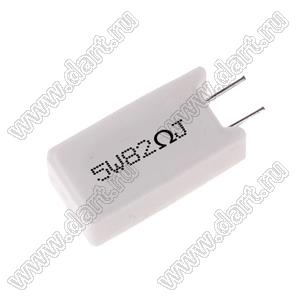 SQM 5W 82R J (5%) резистор керамический; 5Вт; 82(Ом); 5%
