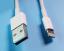 USB/AM-IPHONE5/6/7/8-1W-HQ кабель переходник USB - IPHONE-5 белый высококачественный; L=1м
