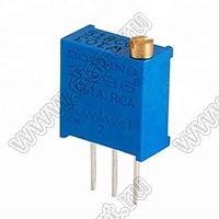 3296W-1-501 (500R, PV36W501C01B00) резистор подстроечный многооборотный; R=500(Ом)