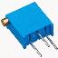 3296Z-1-100 (10R) резистор подстроечный многооборотный; R=10(Ом)