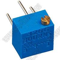 3266P-1-501 (500R) резистор подстроечный многооборотный; R=500(Ом)