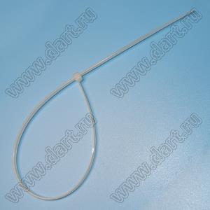 HDS-5x300W стяжка кабельная; L=300мм; W=4. 8мм; нейлон-66; белый