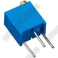 3266W-1-501 (500R) резистор подстроечный многооборотный; R=500(Ом)