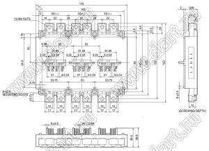 PM450CLA120 модуль полупроводниковый силовой IPMs (Intelligent Power Modules); VCE(sat)=1200В; Ic=450А