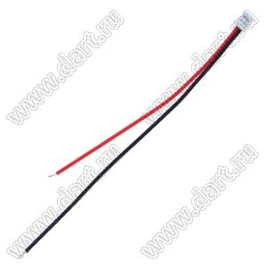 М01.06.000СБ сборка кабельная, ZHR-2, шаг 1,5 мм, длина черного провдоа 100 мм, длина красного провода 80 мм