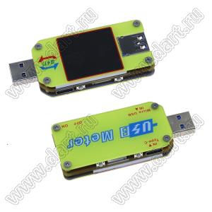 UM34 тестер USB кабелей: USB-A/ USB type С / micro USB и анализатор зарядки