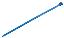 BLSST-3.6x100-11 стяжка кабельная; нейлон 66(UL); голубой; L=100мм; W=3,6мм; E=21мм; 40кг