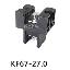 KF67-27.0-01P-13 клеммник барьерный, двухсторонние зажимы, корпус с монтажными ушами; шаг=27мм; I max=170А (стандарт UL/ICT); U=600/1000В (стандарт UL/ICT); 1-конт.
