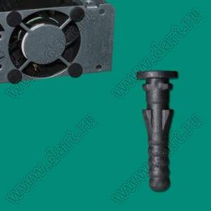 SRD-22AT крепежный пистон-амортизатор для вентилятора; термопластичный эластомер TPE; черный
