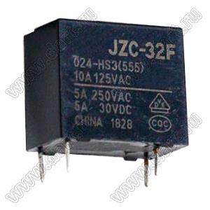 JZC-32F/024-ZS3 (HLS-32F-HS-DC24V-L) реле электромагнитное; Uкат.=24В; Iконт.=3А; контакты 1С (на переключение)
