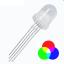 Светодиоды многоцветные (RGB) круглые 8x11 мм