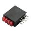 BLH23K-4VD блок 4 прямоугольных светодиода 2x3мм; красный; 624нм; 4-LEDs; 130°