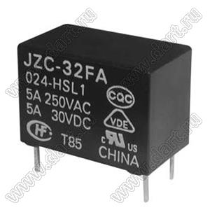 JZC-32FA/024-ZS3(555) реле электромагнитное; Uкат.=24В; Iконт.=3А; контакты 1С (на переключение)