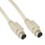 MINI-DIN8-Cable-Male-to-Male-0.5m кабель с разьёмами  minidin 8P, вилка/вилка, длина 0.5м, серый