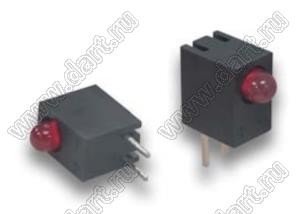 WP934CB/ID индикатор одноуровневой  для выводного монтажа, красный, 3мм