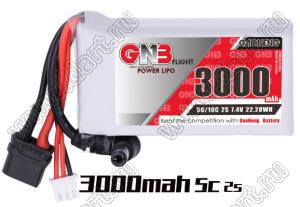 GNB 3000mAh 2S 7.4V 5C DJI GAONENG LiPo аккумулятор GNB 3000mah 2S для очков