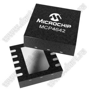 MCP4642T-503E/MF (DFN-10) микросхема двойной 7-разрядный реостат с энергонезависимой памятью; R=50кОм; Uпит.=1,8,,,5,5V