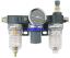 AC2000-HC фильтр для регулирования давления и фильтрации масла с разъемом 8 мм; 0,01...0,8Mpa; 1/4дюйм