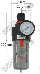 BFR3000 фильтр для регулирования давления; 0,01...0,8Mpa; 3分дюйм