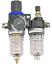 AFC2000-HC12 двухкомпонентный водомасляный сепаратор и фильтр для регулирования давления с разъемом 12 мм улучшенный; 0,01...0,8Mpa; 12mmдюйм