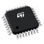 STM8L151K4T6 (LQFP-32) микроконтроллер 8-разрядный со сверхнизким энергопотреблением; F=16MHz; 30-портов I/O; FLASH 16; RAM 2; EEPROM 1килобайт; Uпит.=1,8...3,6V; Tраб. -40…+85°C